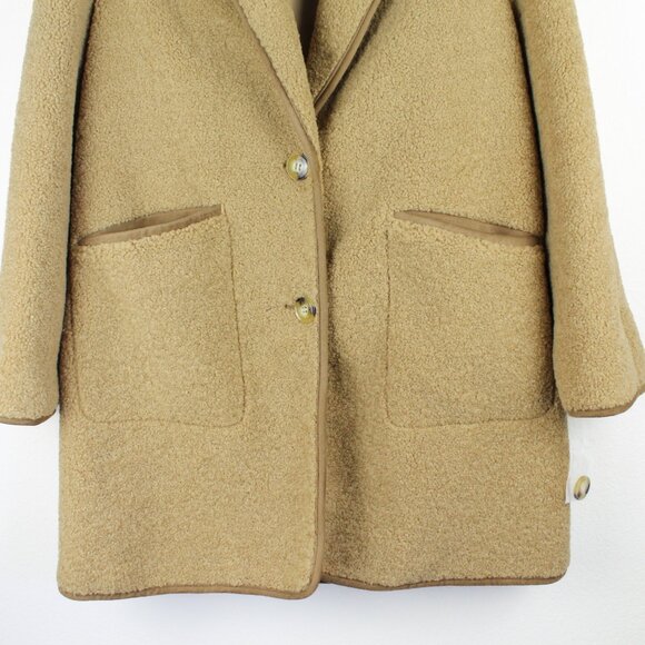 NEW LAUREN RALPH LAUREN Shawl Collar Faux Shearling Coat - Picture 6 of 12